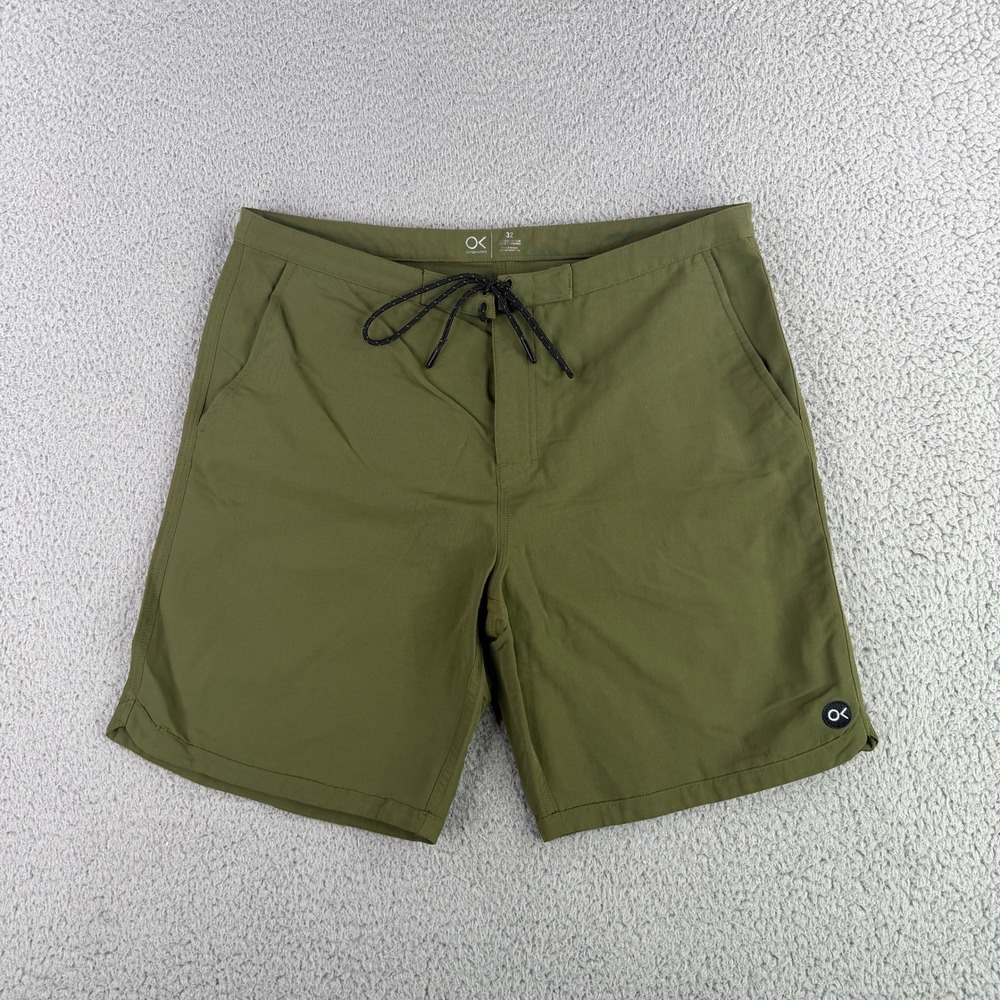 Outerknown Board Shorts Mens 32 Olive Green Recycled Nylon Apex Hybrid 9657